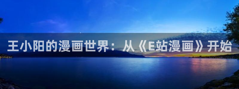 韩漫黑暗之瞳漫画：王小阳的漫画世界：从《E站漫画》开始